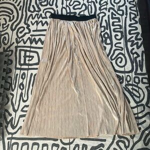 Gold maxi skirt